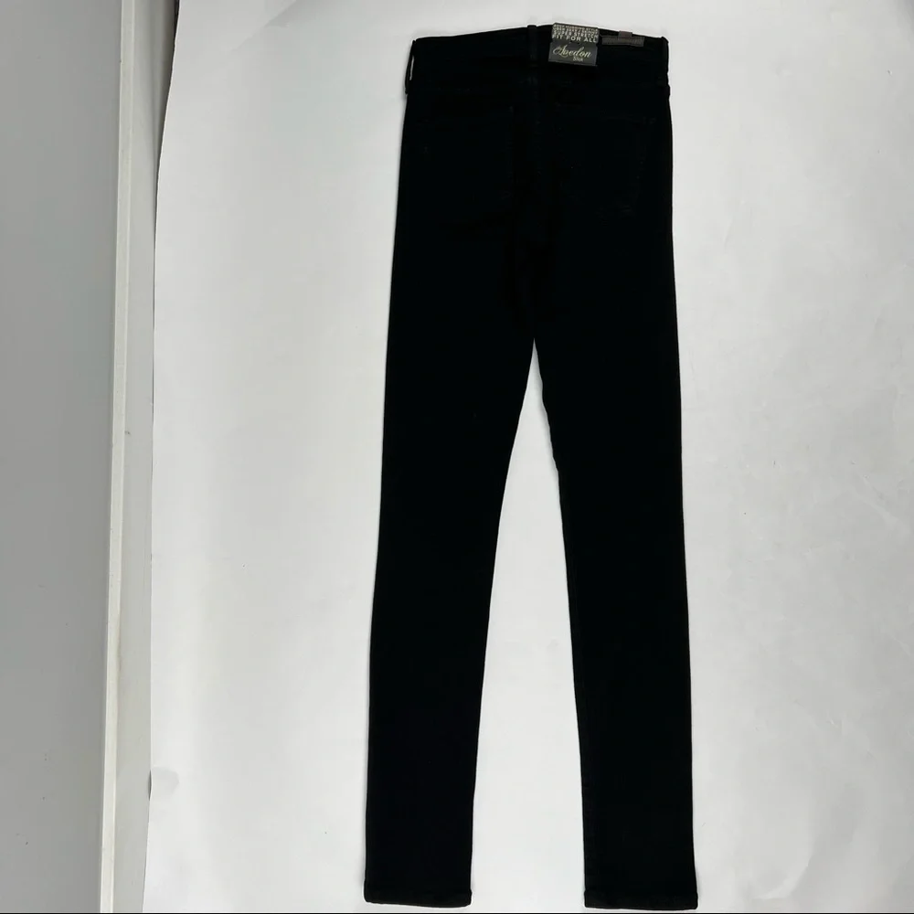 NWT Citizens of Humanity, Avedon Slick, Black Super Stretch Lo-Rise Skinny Sz 25 - Picture 8 of 13